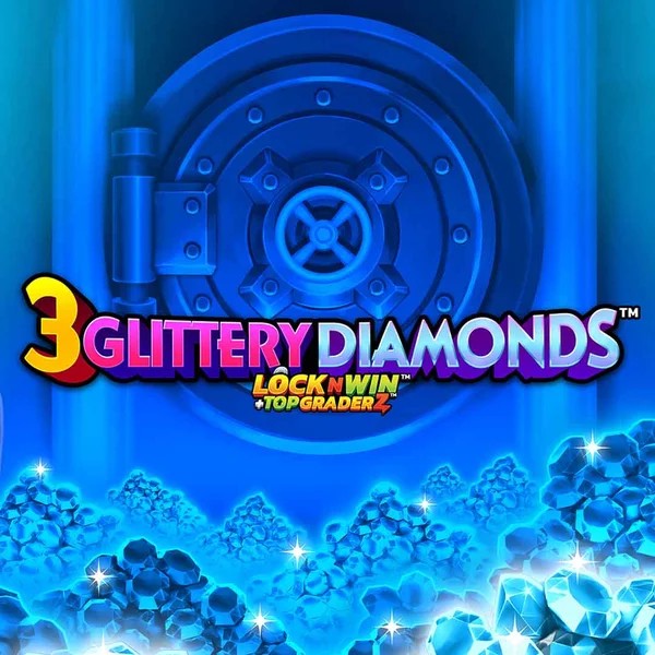 3 Glittery Diamonds logo – Slots by PearFiction Studios at LVBet Casino