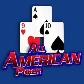 All American Poker slot visual from RTG (Reel Time Gaming) available on lvbet-casino.org