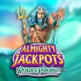 Official Jackpots logo: Almighty Jackpots – Realm of Poseidon by Novomatic at LVBet Casino
