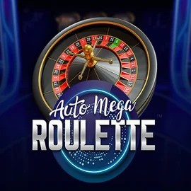Auto Mega Roulette online game logo by Pragmatic Play on lvbet-casino.org