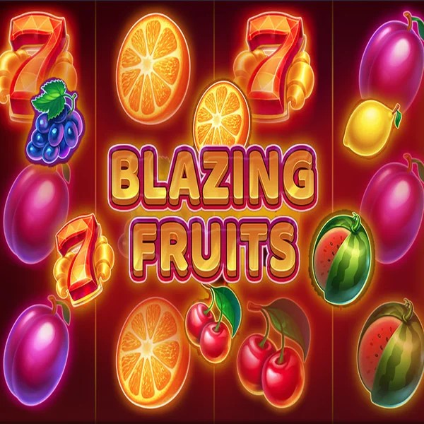 Blazing Fruits online game logo by Inbet Games on lvbet-casino.org