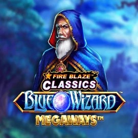 Fire Blaze Blue Wizard Megaways logo by Rarestone Gaming LVBet Casino