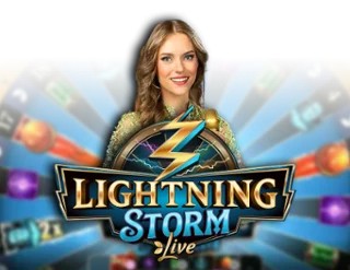 Lightning Storm slot logo by Evolution at LVBet Casino