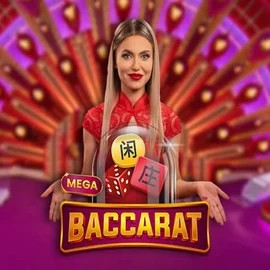 Mega Baccarat casino game by Pragmatic Play – featured logo at LVBet Casino