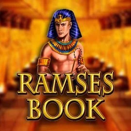 Ramses Book slot logo by Gamomat at LVBet CasinoRamses Book