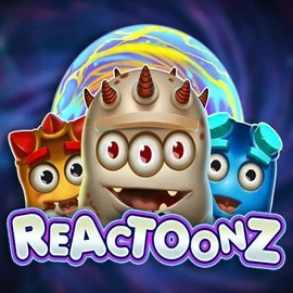 Reactoonz online game logo by Play'n GO on lvbet-casino.org